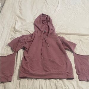 ✨ 3 for $20 Bundle Deal ✨ Women's Mauve Hoodie with Elbow Cut Outs